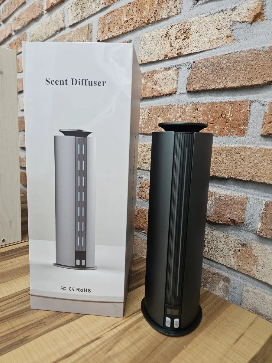 NANO-10BA 전자 디퓨저와 패키지 박스 구성 컷